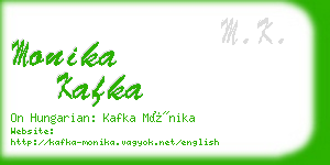 monika kafka business card